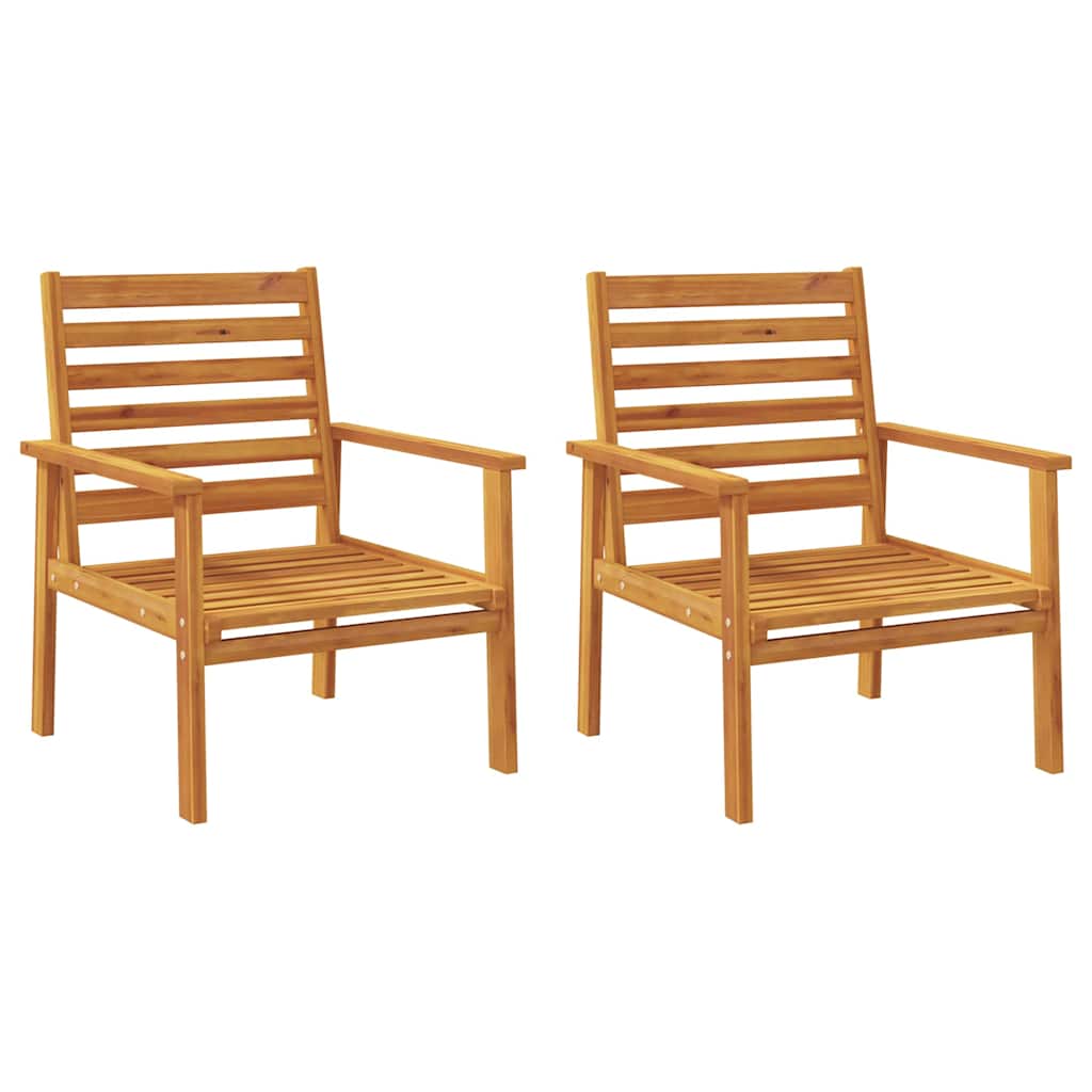 vidaXL 4-delige Loungeset massief acaciahout