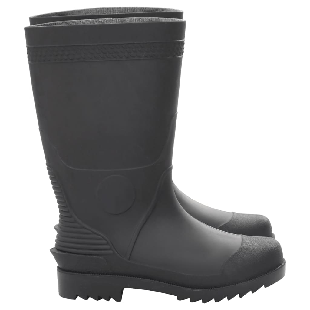 vidaXL Regenlaarzen maat 38 PVC zwart