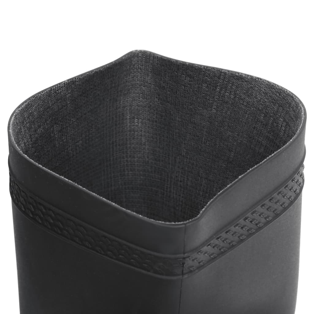 vidaXL Regenlaarzen maat 38 PVC zwart