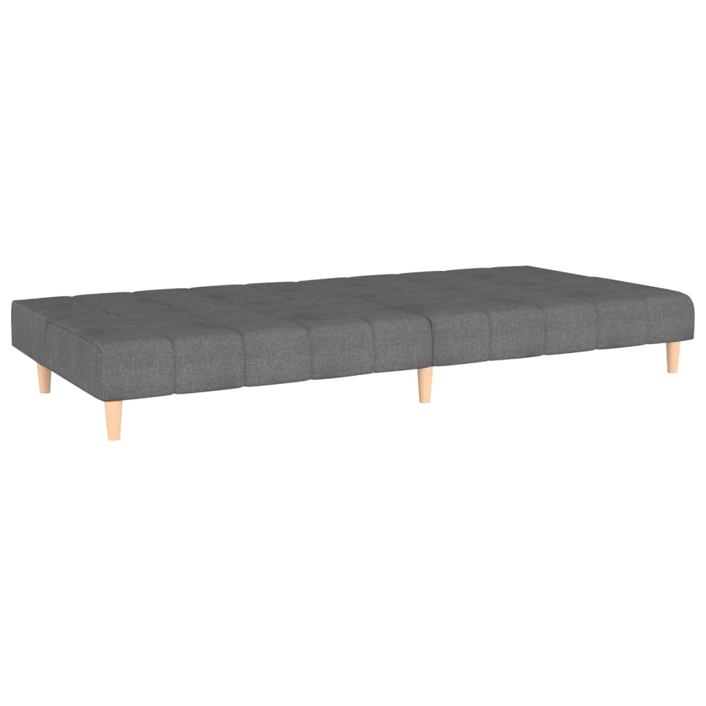 vidaXL 2-Seater Sofa Bed Fabric Light Grey