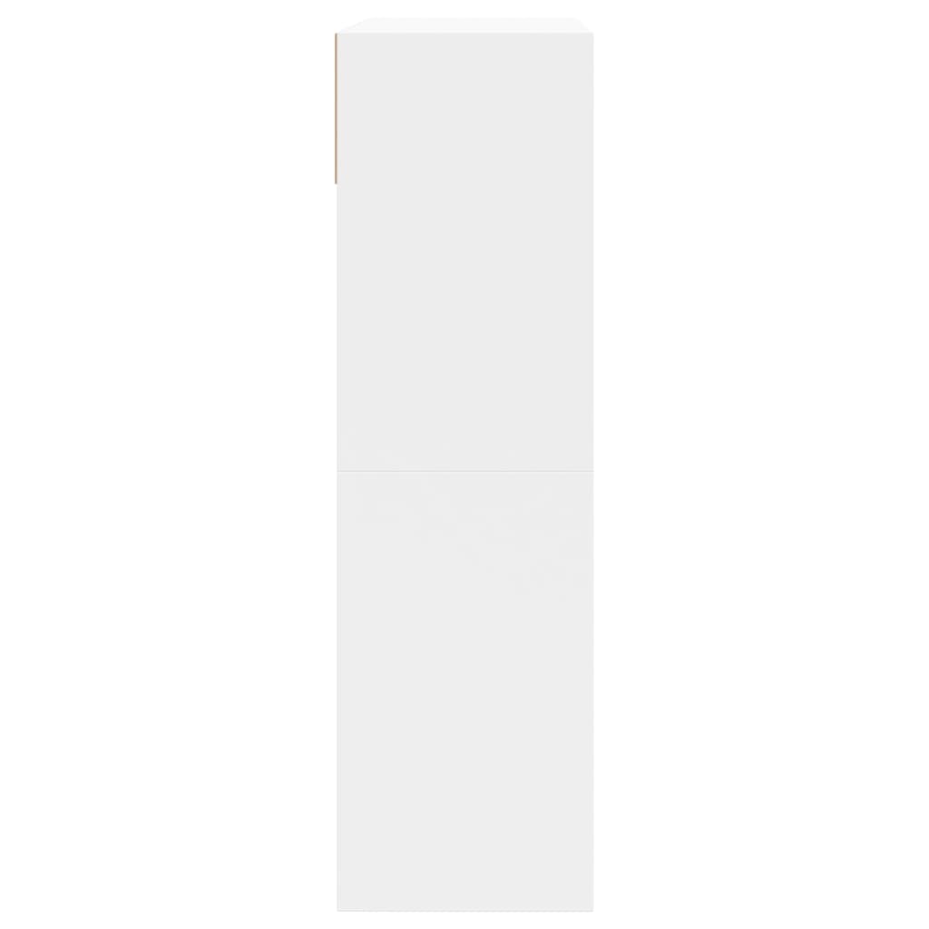 vidaXL Schoenenkast met 2 klaplades 80x34x116 cm wit