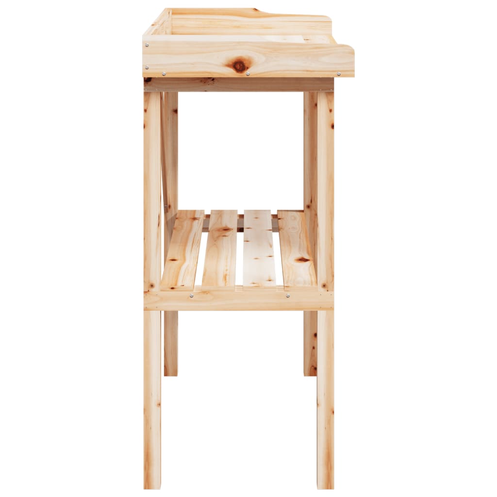 vidaXL Plantentafel met schap 78x38x82,5 cm massief vurenhout