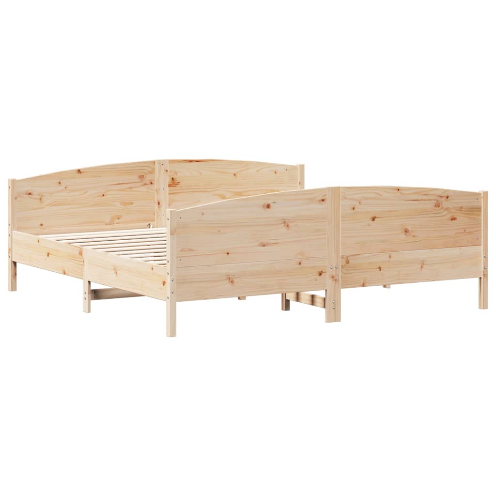 vidaXL Bedframe zonder matras massief grenenhout 200x200 cm