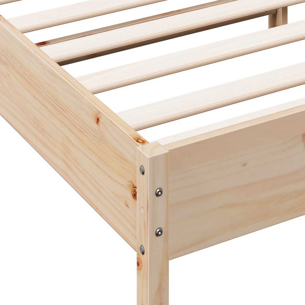 vidaXL Bedframe zonder matras massief grenenhout 200x200 cm