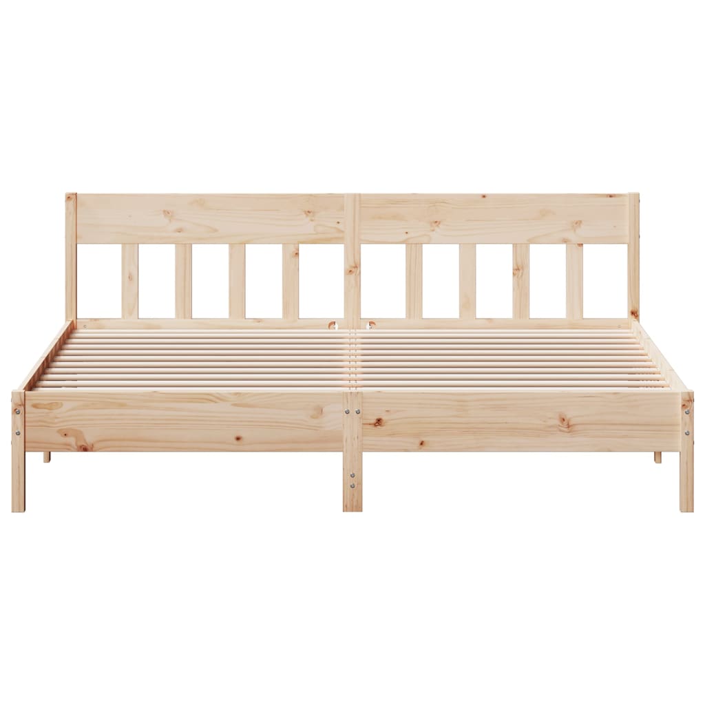 vidaXL Bedframe zonder matras massief grenenhout 200x200 cm