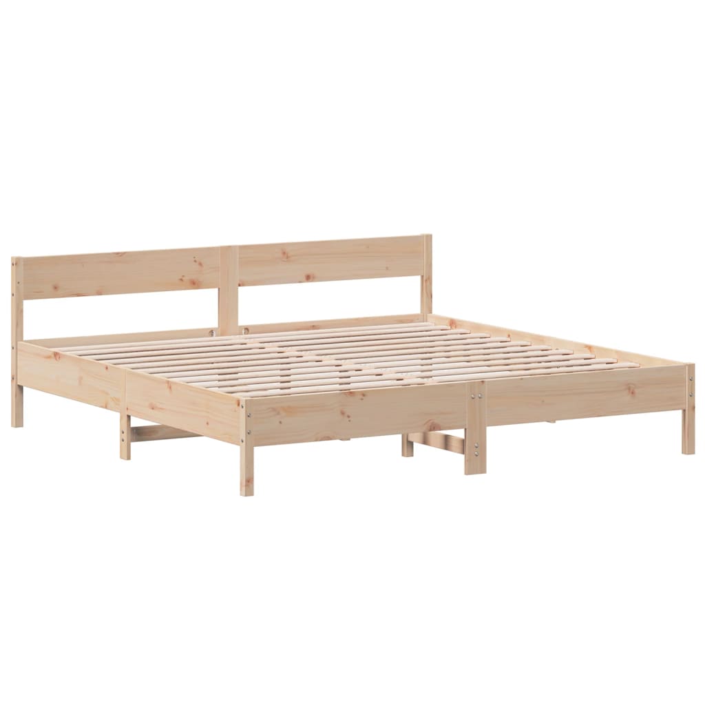 vidaXL Bedframe zonder matras massief grenenhout 200x200 cm