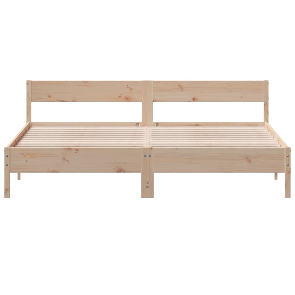 vidaXL Bedframe zonder matras massief grenenhout 200x200 cm