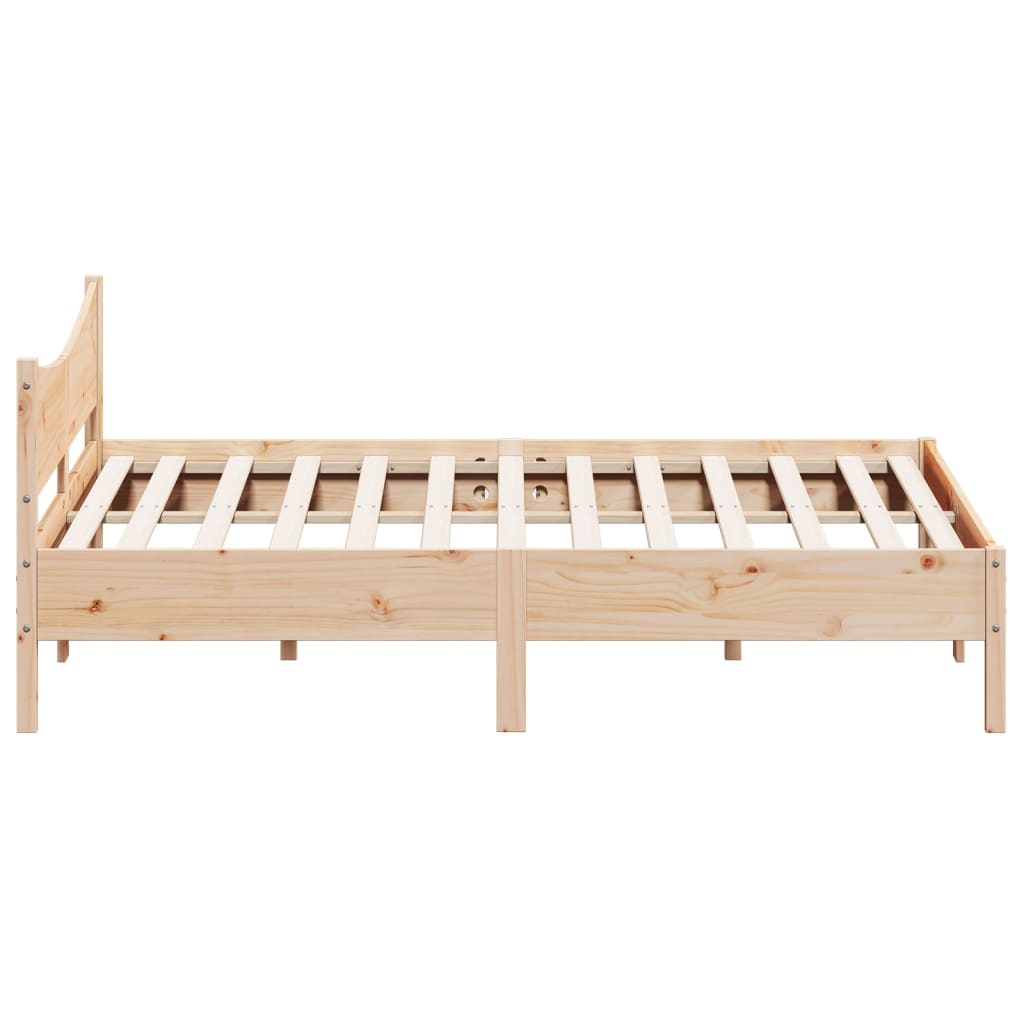 vidaXL Bedframe zonder matras massief grenenhout 200x200 cm