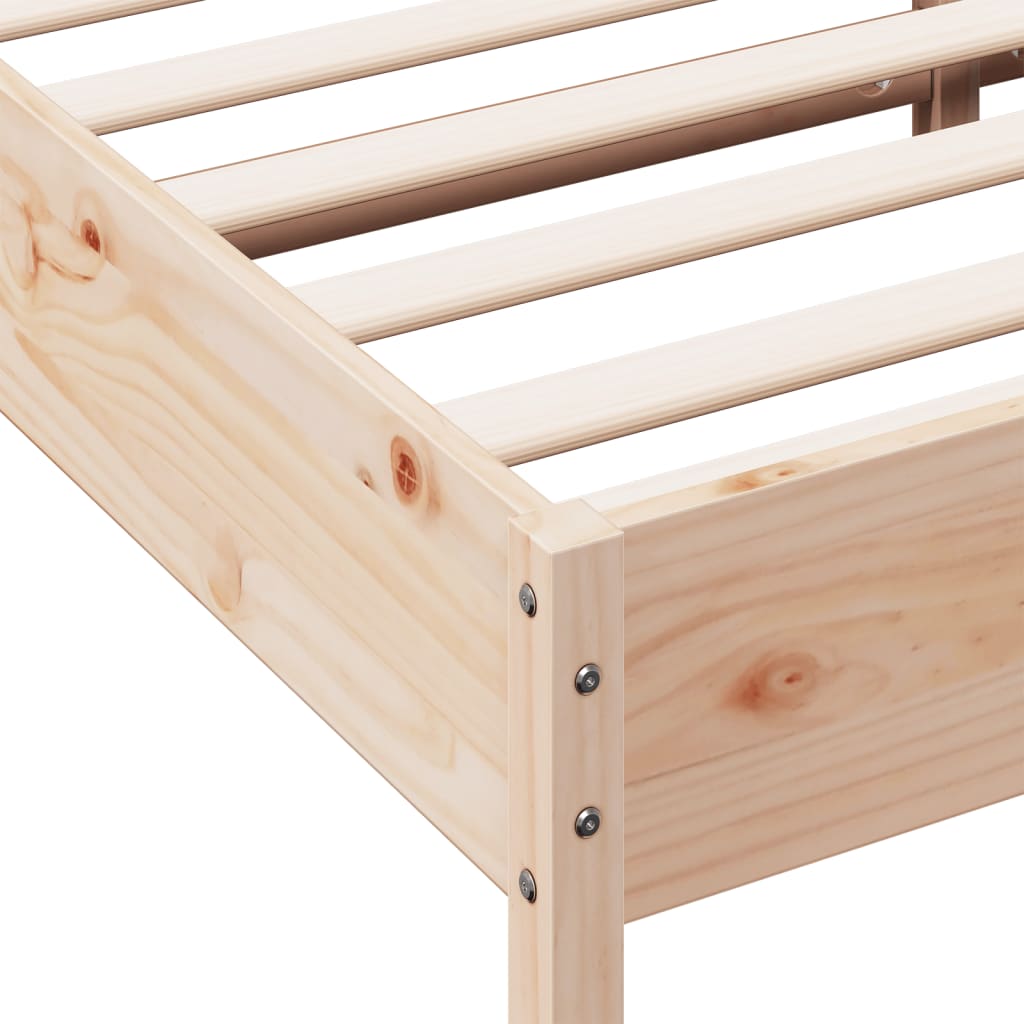 vidaXL Bedframe zonder matras massief grenenhout 200x200 cm
