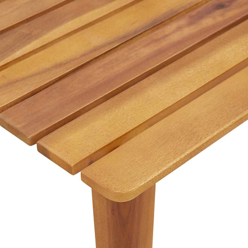 vidaXL Tuinstoelen met Tafel 3 pcs Zwart Massief Acacia Hout