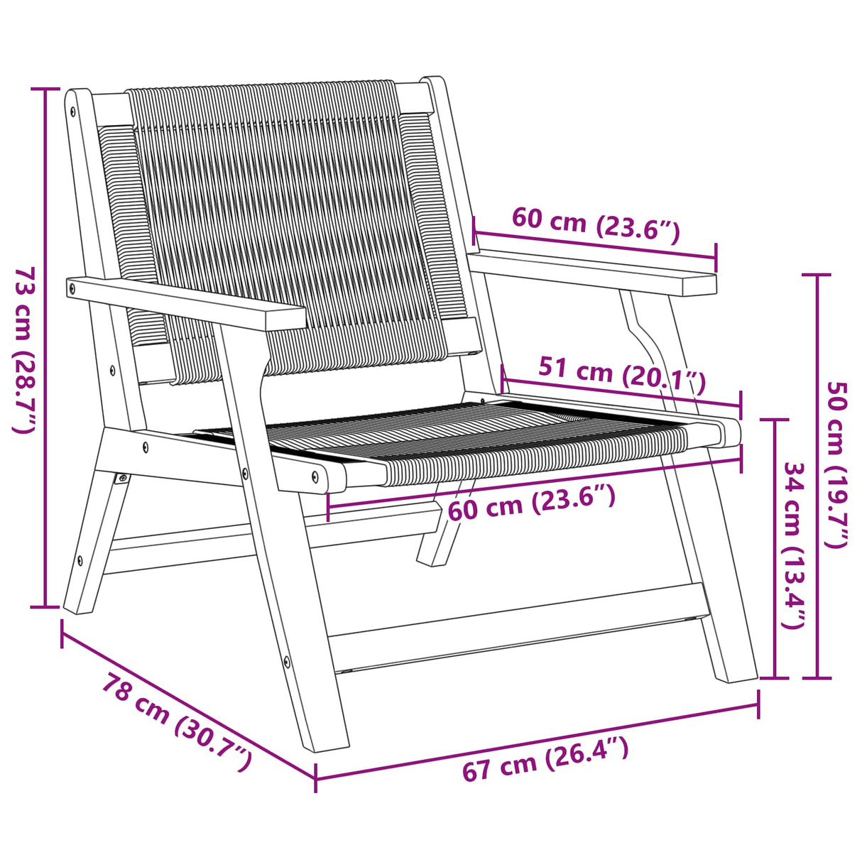 vidaXL Tuinstoelen met Tafel 3 pcs Zwart Massief Acacia Hout