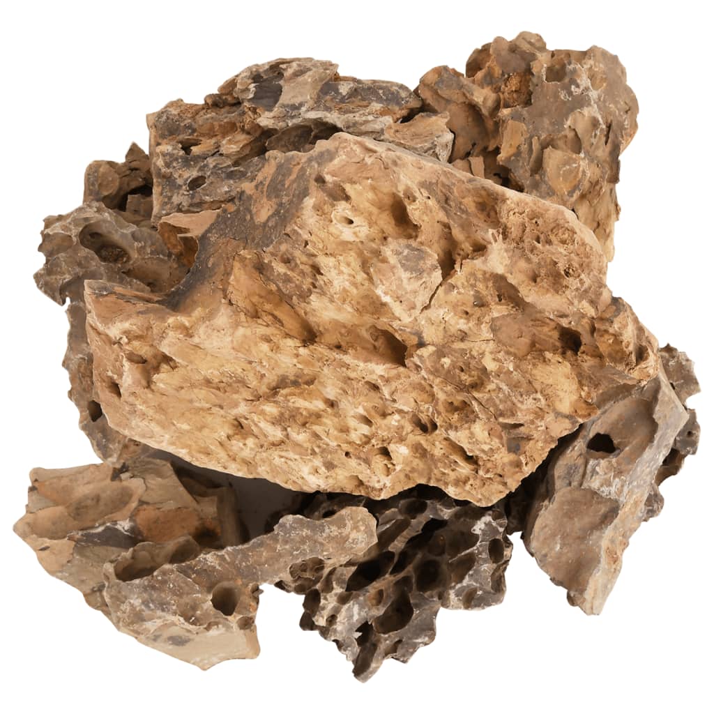 vidaXL Dragon Stones 10 kg 5-30 cm brown