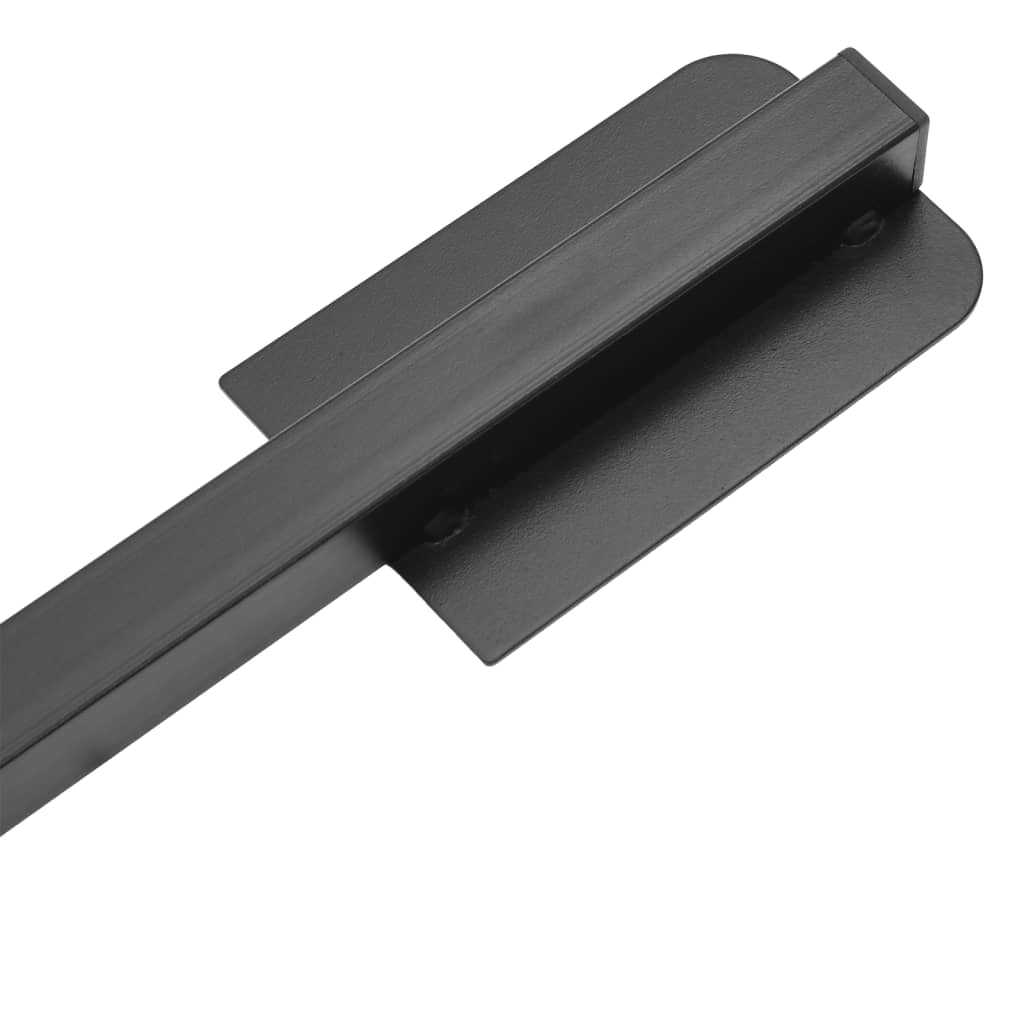 vidaXL Pied de parasol pliable pour mât Ø38/48 mm en acier noir brillant