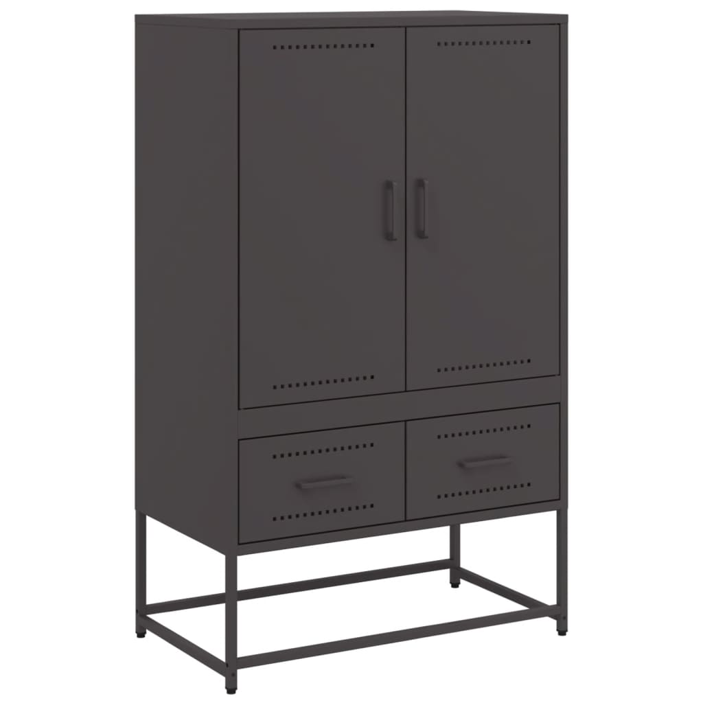 vidaXL Highboard 68x39x111.5 cm steel black