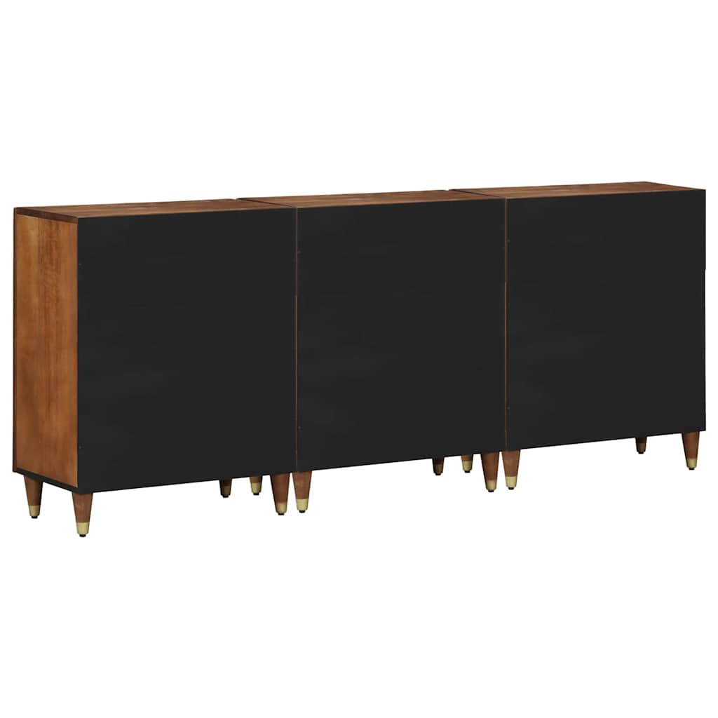 vidaXL Ensemble de Badkamerkast 3 pcs Bruin et Goud 180 x 33 x 75 cm
