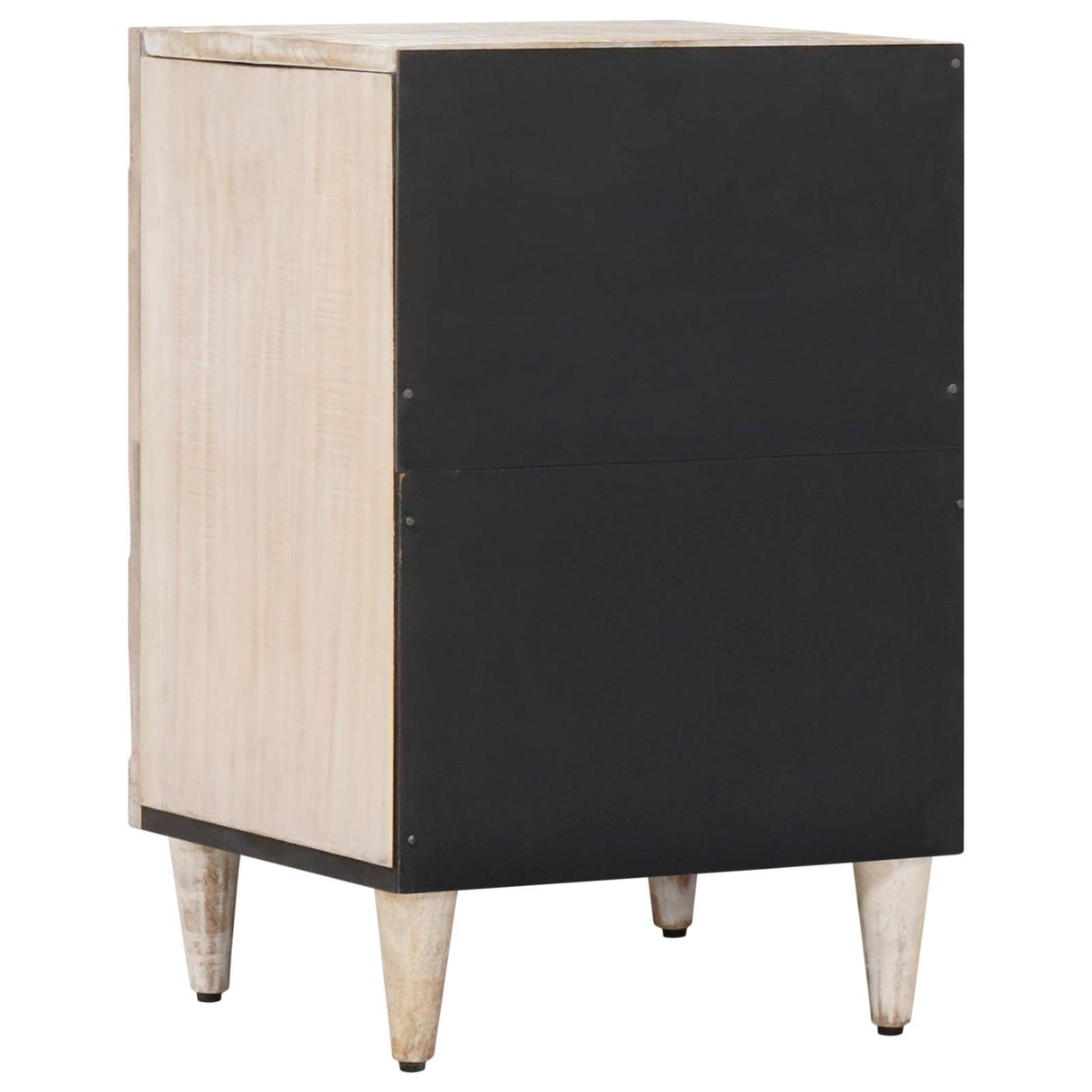 vidaXL Badkamerkast Wit 38 x 33,5 x 58 cm Massief Mango Hout