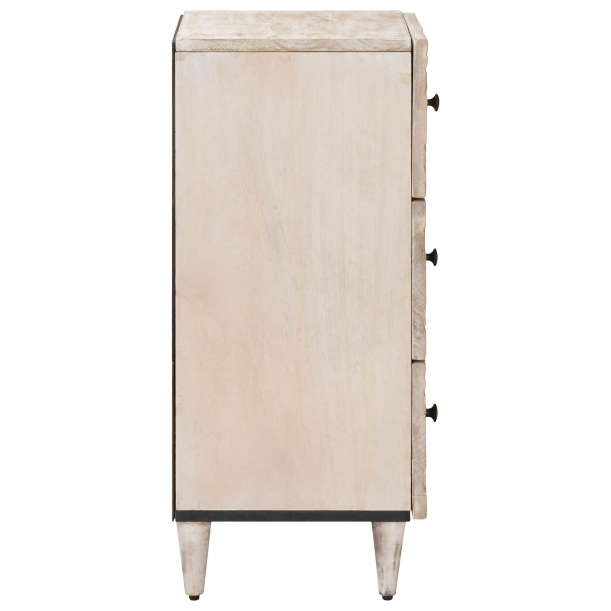 vidaXL Dressoir met lade Wit 40 x 33,5 x 75 cm Massief Mango Hout