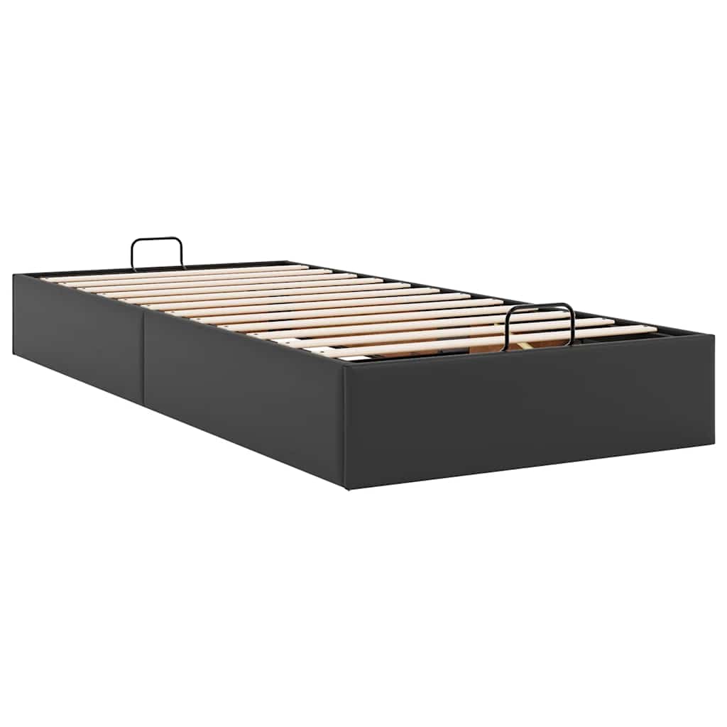 vidaXL Cadre de lit avec matelas d'art noir 80x200 cm