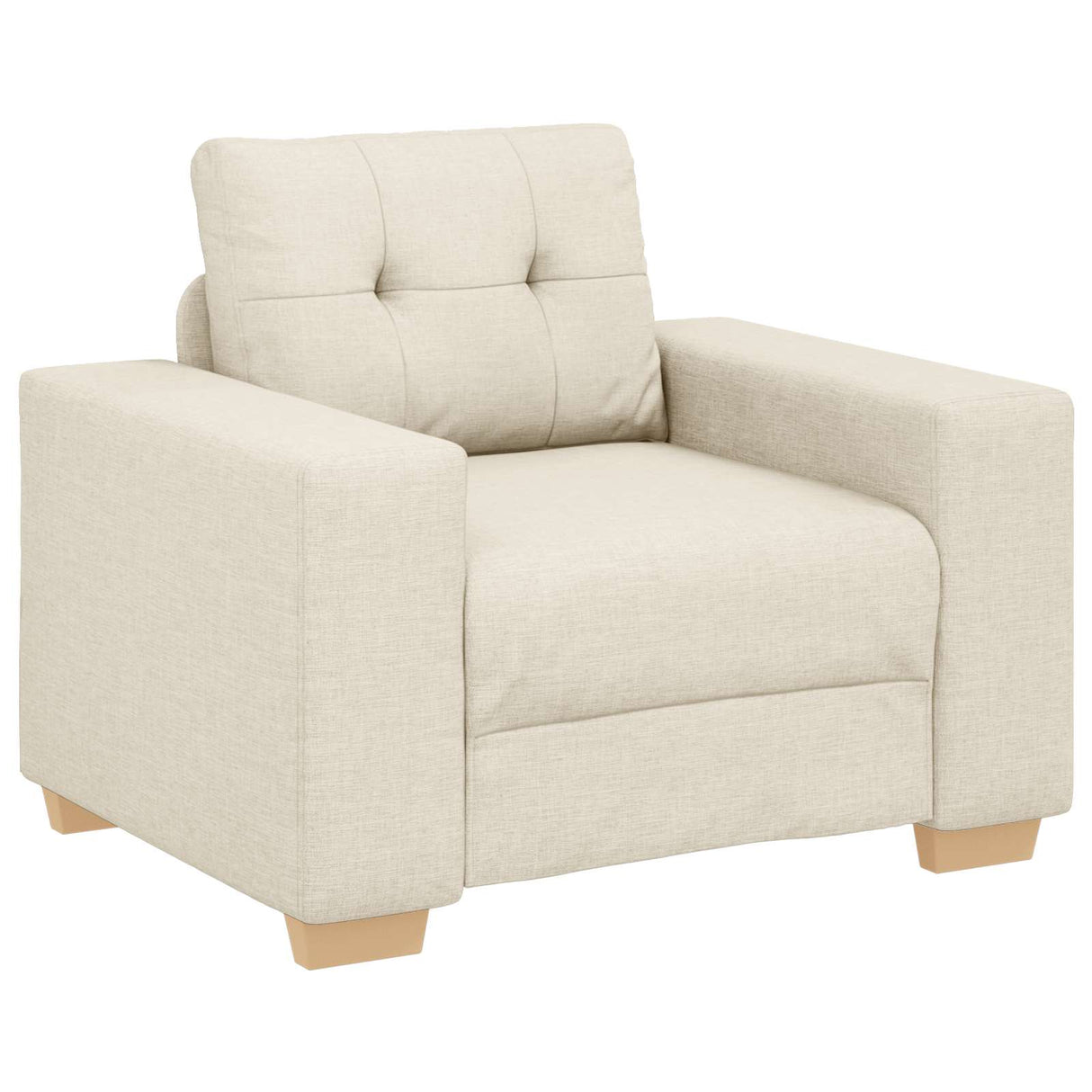vidaXL Banque 2 pcs Beige 221 x 80 x 80 cm Linnenmix Stoffen
