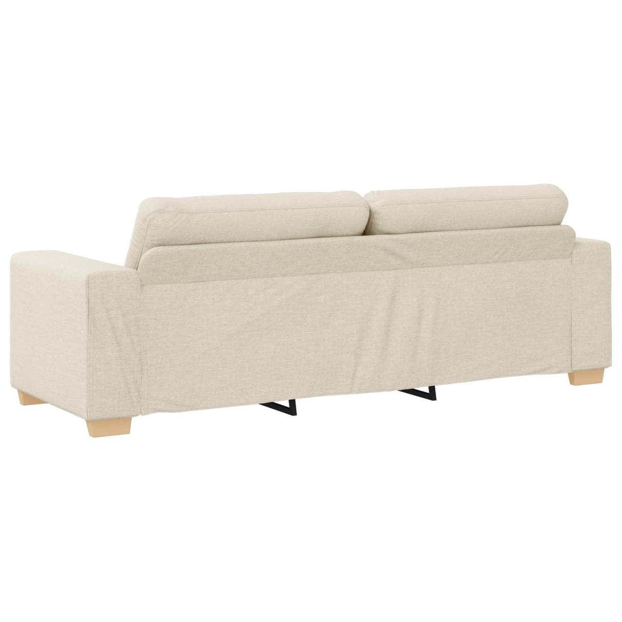 vidaXL Banque 2 pcs Beige 221 x 80 x 80 cm Linnenmix Stoffen