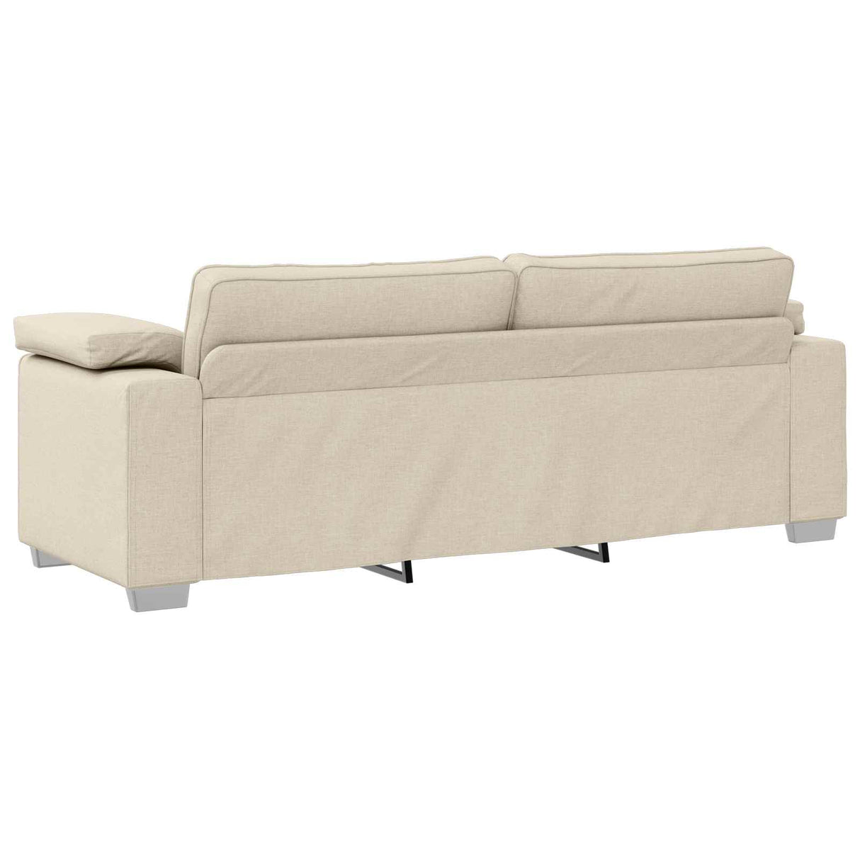 vidaXL Bank 3 pcs Beige 219 x 80 x 82 cm Linnenmix Stoffen