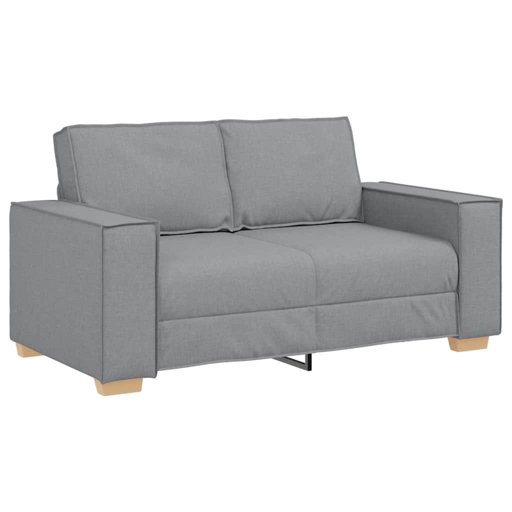 vidaXL Bank 3 pcs Lichtgrijs 220 x 80 x 84 cm Linnenmix Stoffen