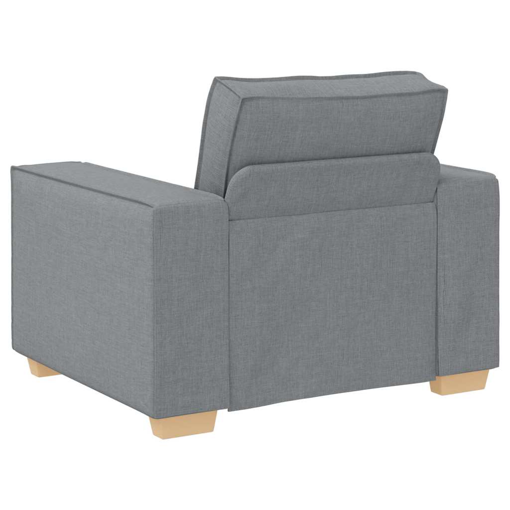 vidaXL Bank 3 pcs Lichtgrijs 220 x 80 x 84 cm Linnenmix Stoffen