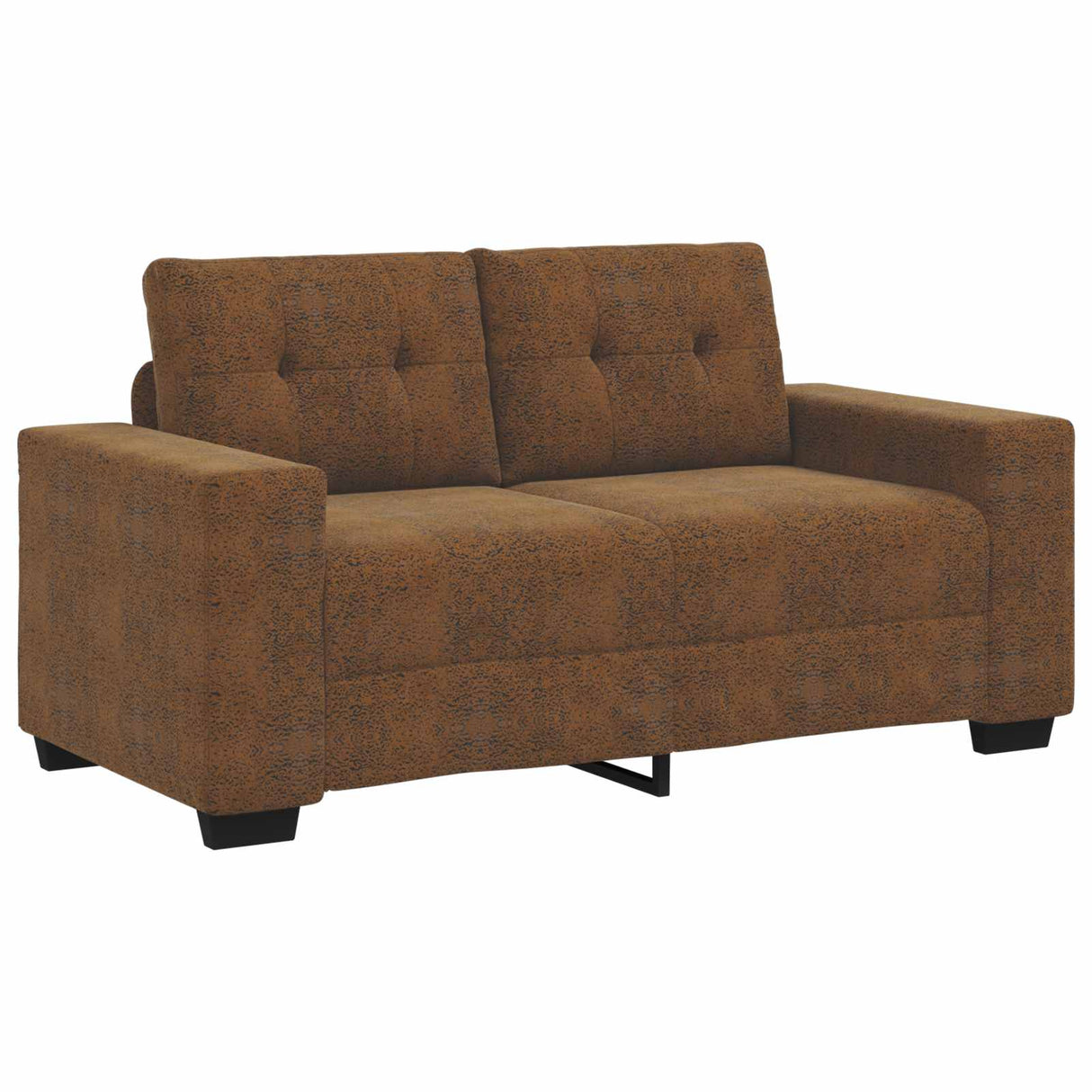 vidaXL Bank 3 pcs Bruin 221 x 80 x 80 cm Linnenmix Stoffen