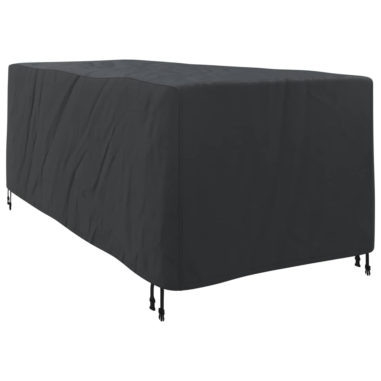 vidaXL Chaises longues Houes Effen Noir 205 x 100 x 70 cm Stof