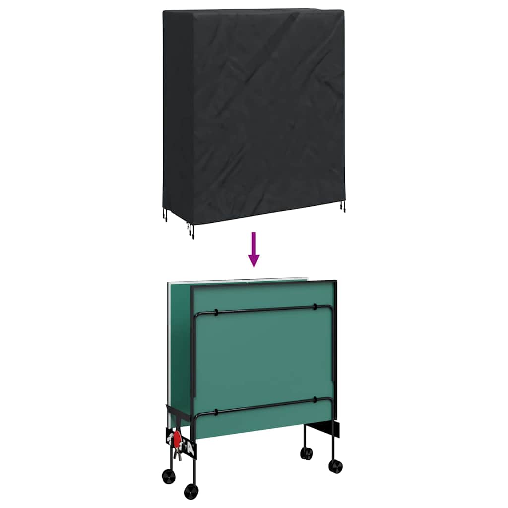 vidaXL Table de ping-pong Effen Noir 165 x 70 x 185 cm Table