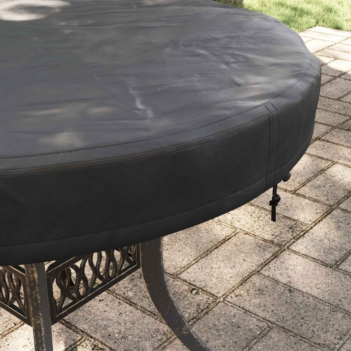 vidaXL Houes Tuintafel Noir 62 x 62 x 10 cm 210D Oxford