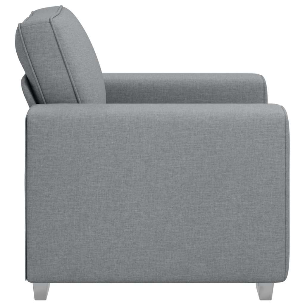 vidaXL Bank Lichtgrijs 100 x 80 x 82 cm Stof