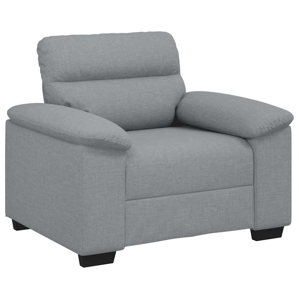 vidaXL Armchair 100x81x84 cm fabric light grey
