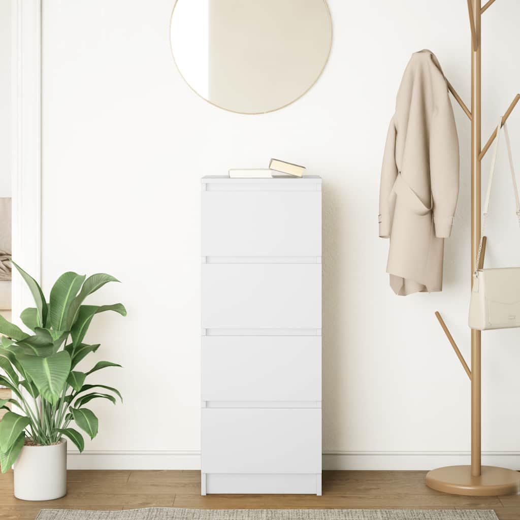 vidaXL Sideboard 37.5x35x99 cm chipboard white