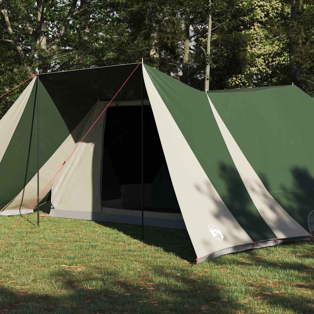 vidaXL Tipi Tent with Roof Storage Green 660 x 456 x 200 cm Taffeta