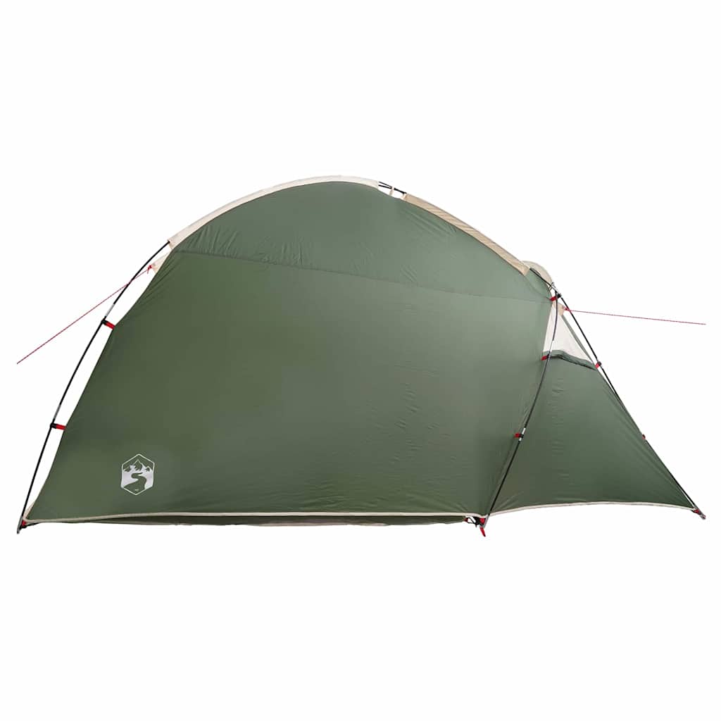vidaXL Playhouse Tent with Roof with Storage Green 370 x 230 x 185 cm taffeta