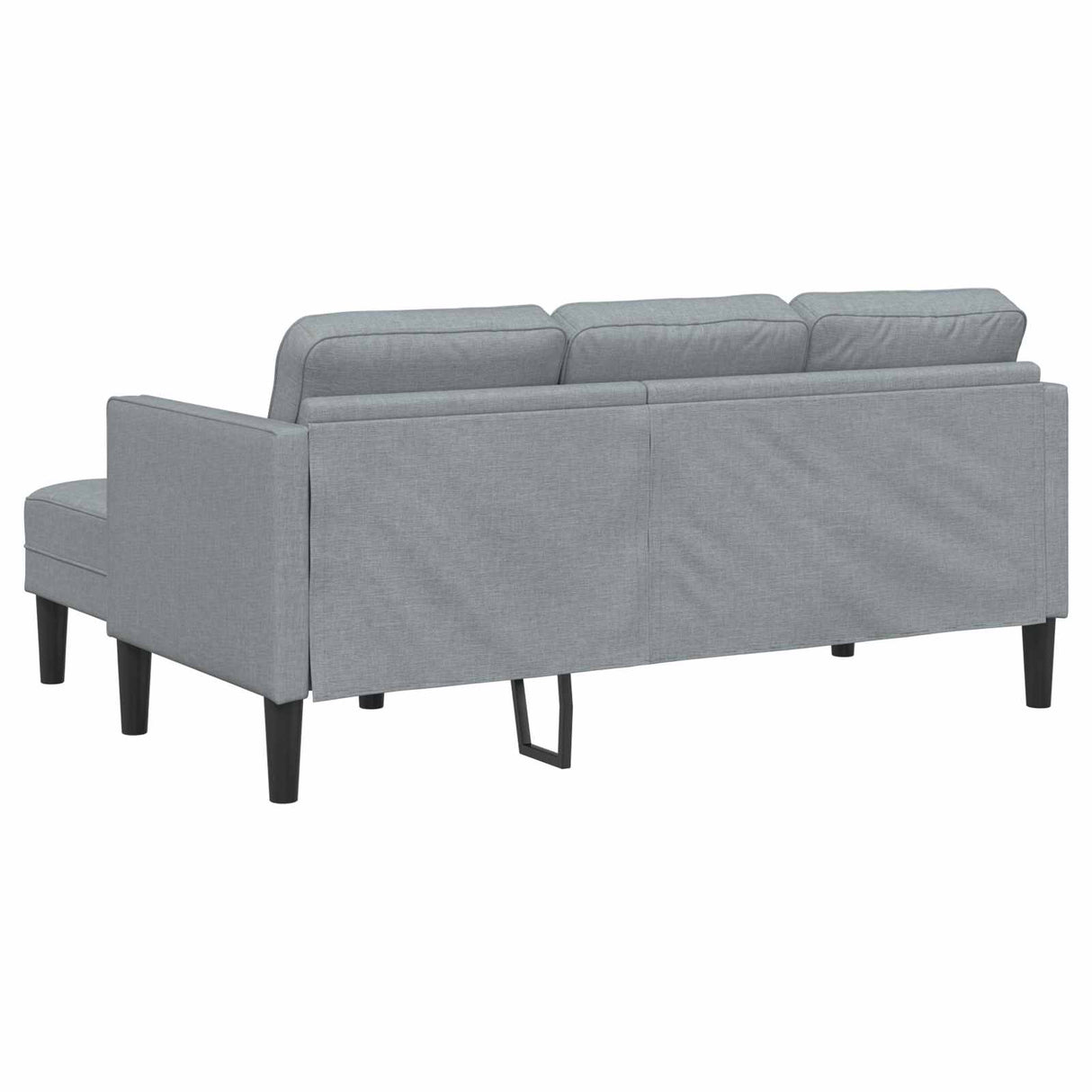 vidaXL Sofa set with cushions 2 pcs Light gray Polyester