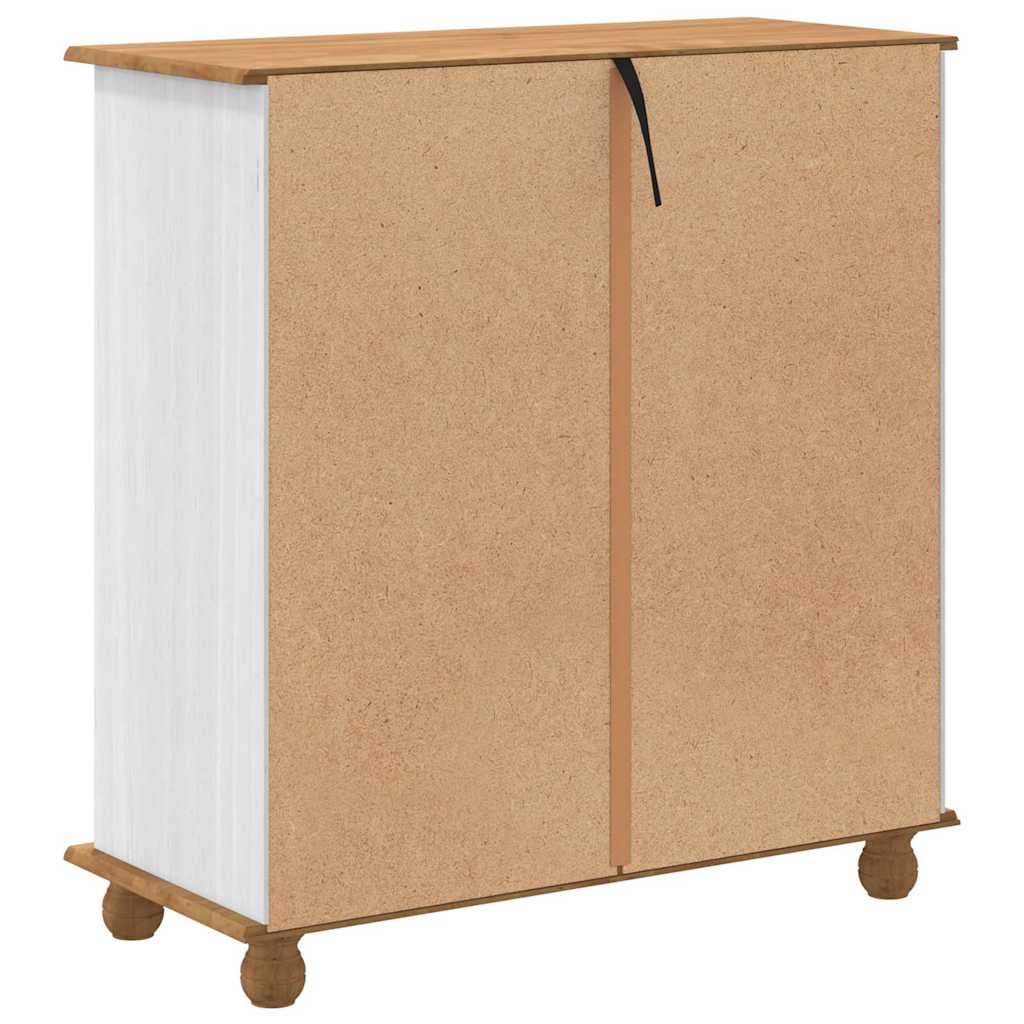 vidaXL Ladeblok ASKIM Wit 91 x 40 x 95,5 cm Massief grenenhout