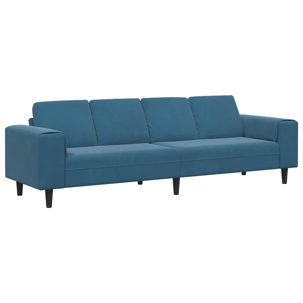 vidaXL Woonkamerbank Blauw 250 x 77 x 76 cm