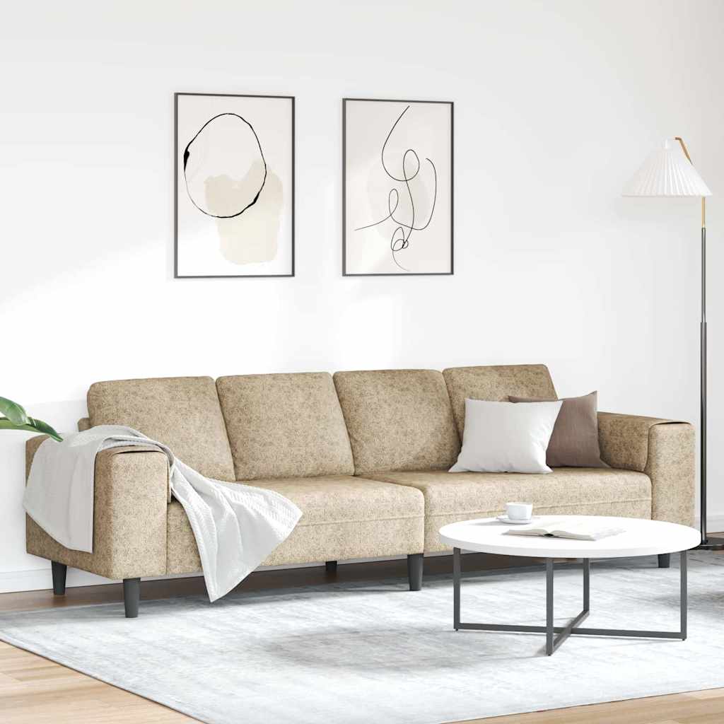 vidaXL Woonkamerbank Lichtgrijs 250 x 77 x 76 cm