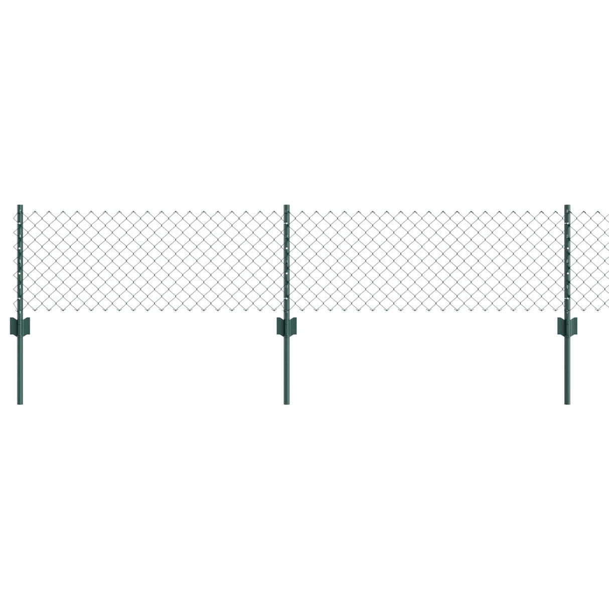 vidaXL Fence with Post Green