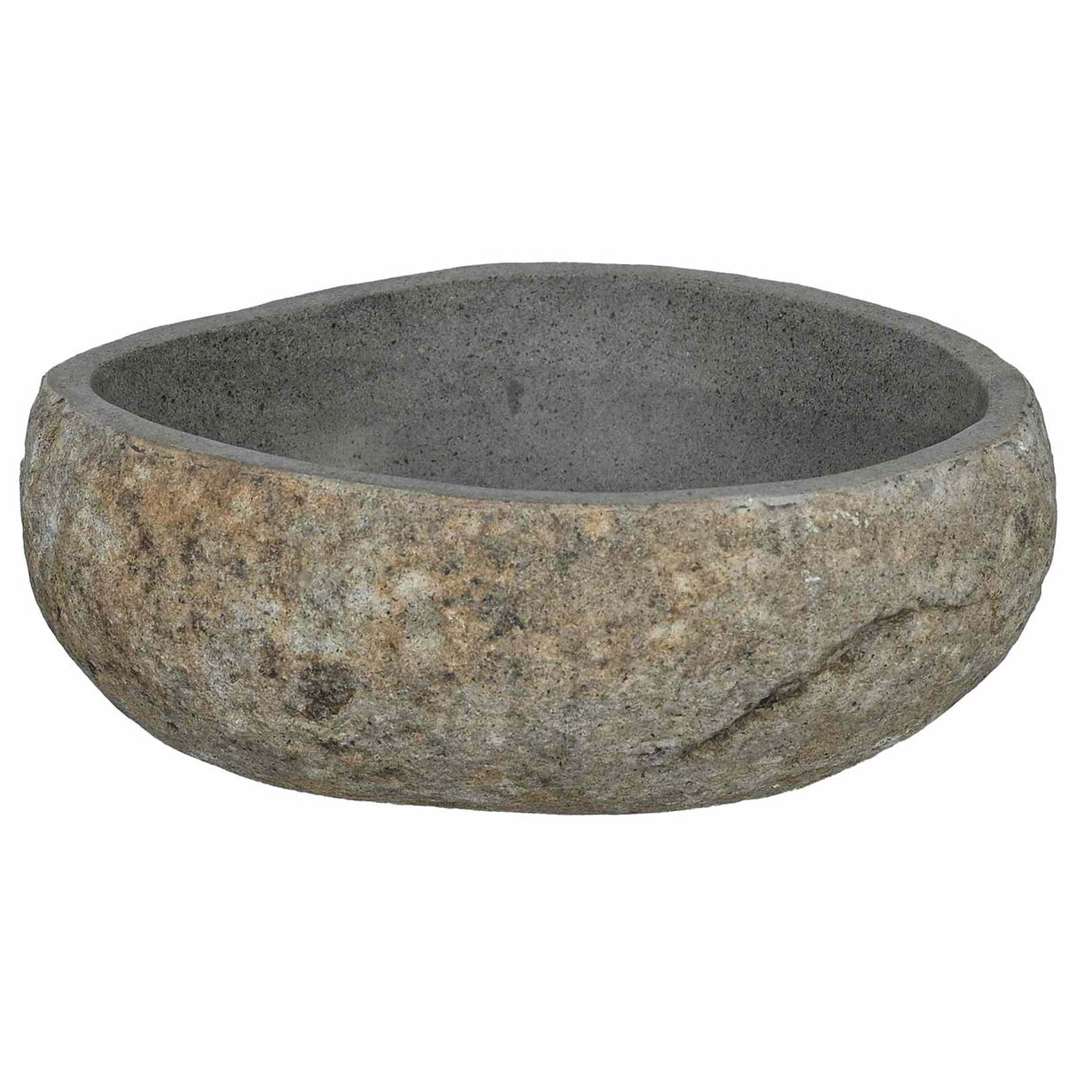 vidaXL Riverstone basin Light grey 30-37 x 25-30 x 12 cm Riverstone