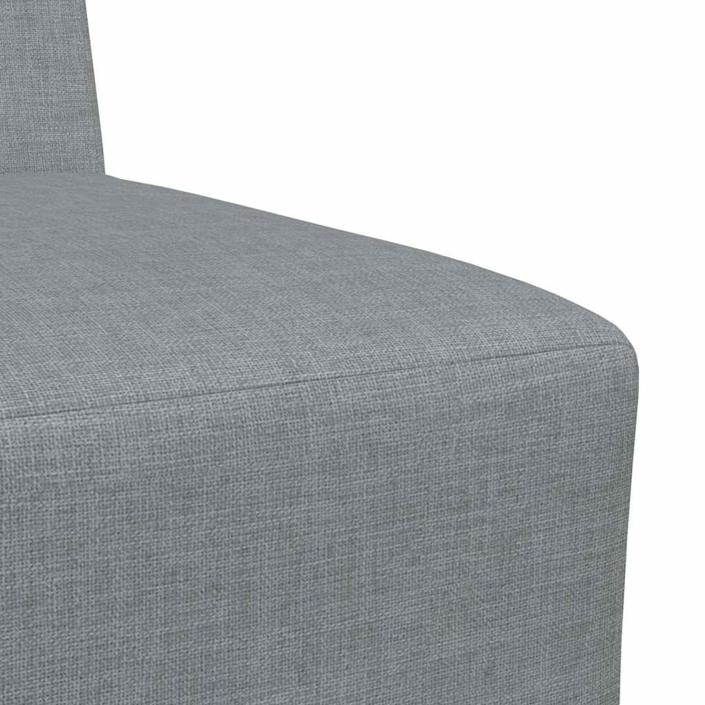 vidaXL Modulaire Sofa Eenheid Armless 2 pcs Lichtgrijs 55 x 74 x 82 cm