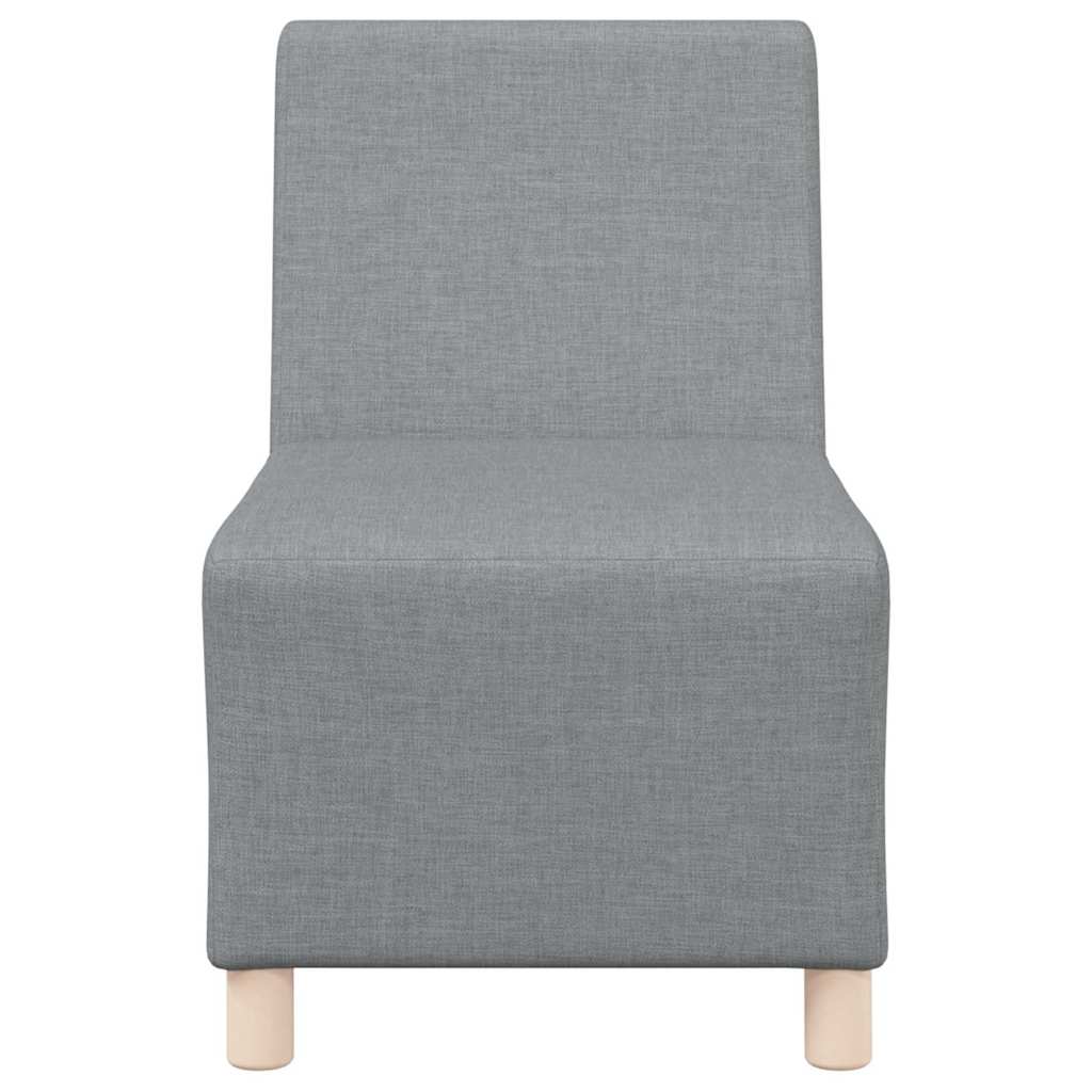 vidaXL Modulaire Sofa Eenheid Armless 2 pcs Lichtgrijs 55 x 74 x 82 cm