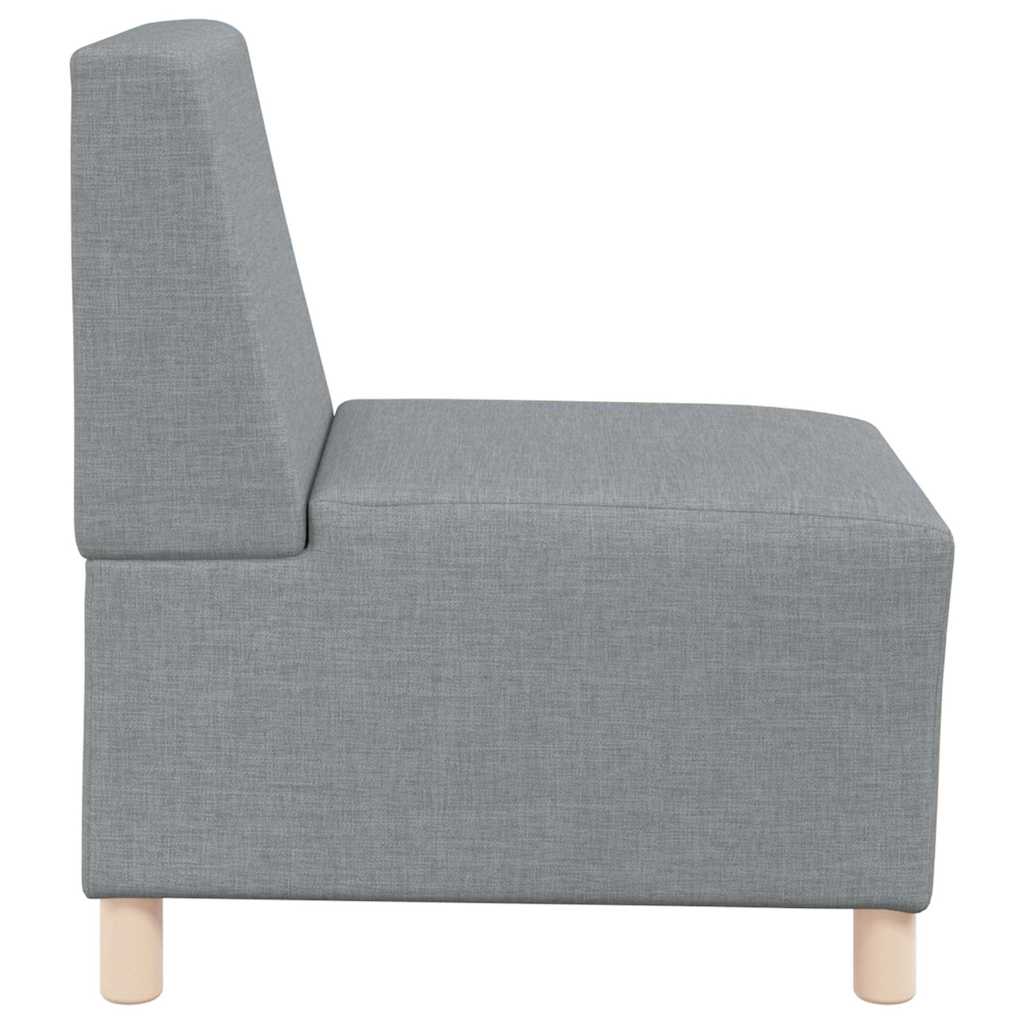 vidaXL Modulaire Sofa Eenheid Armless 2 pcs Lichtgrijs 55 x 74 x 82 cm