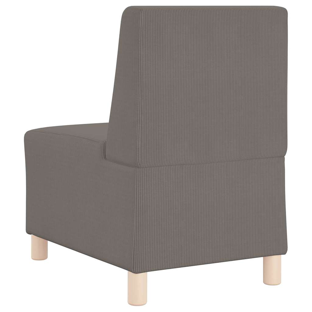 vidaXL Modulaire Sofa Eenheid Armless 2 pcs Lichtgrijs 55 x 74 x 82 cm
