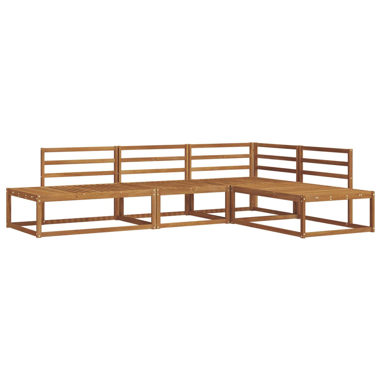 vidaXL Buiten bank set 4 Stuk Naturel Massief Acacia Hout