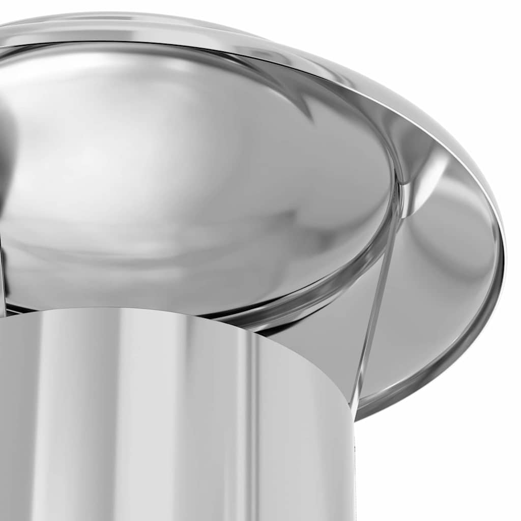 vidaXL Schouw Verlengstuk Zilver 25 x 25 x 65 cm Roestvrij staal