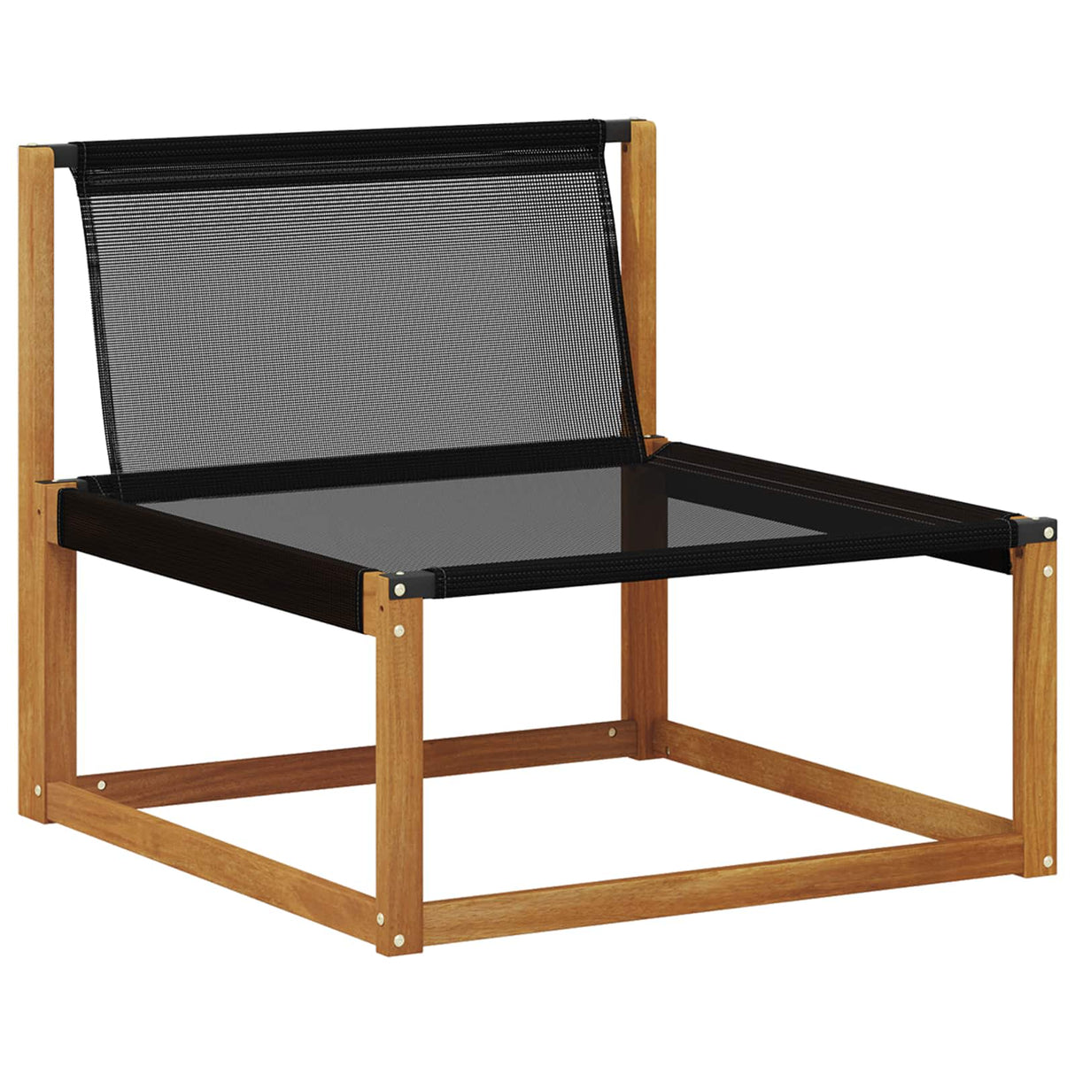 vidaXL Buiten bank set met kussen 7 pcs Natuurlijk en Crème