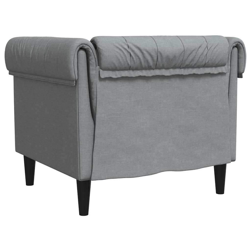 vidaXL Bank Lichtgrijs 78,5 x 74,5 x 74,5 cm Polyester